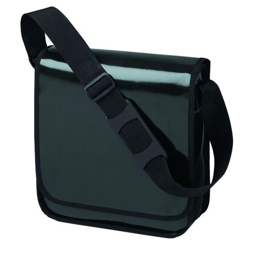 Sacoche bandouli?re verticale porte documents - 1803928 - noir brillant