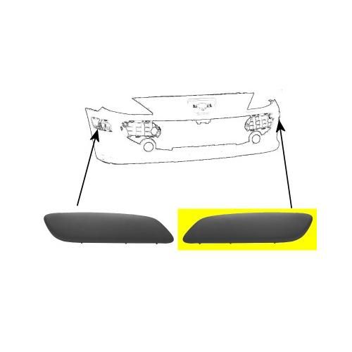 Profile Pare-Choc Gauche Noir Pour Peugeot 307