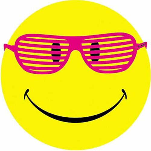 T-Shirt Homme Manches Courtes - Smiley Néon Fluo Lunettes - 12624