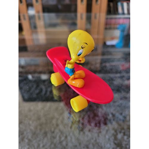 Jouet Figurine Les Looney Tunes - Titi Sur Skate - Warner Bros