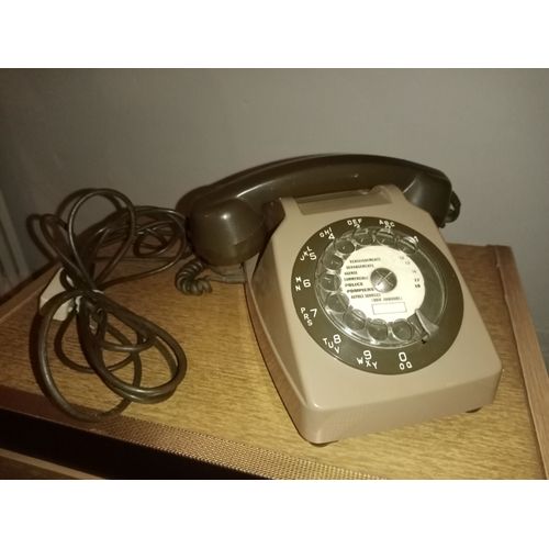 Ancien téléphone à cadran Thomson CSF année 70/80 Vintage