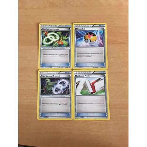 Lien Spirituel Jungko + Niveau Ball + Lien Spirituel Tyranocif + Rouleau À Peinture (Pokemon)