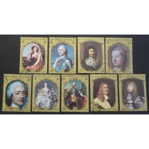 Tchad Oblitéré Lot De 9 Timbres