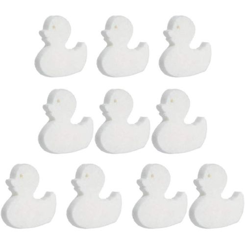 Éponge absorbant l¿huile Filtre Scum Canard Éponge Dirt Foam Remover Piscine Nettoyage Éponge pour bain à remous Piscine (Blanc)10pcs