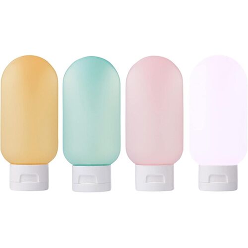 Bouteilles de voyage pour articles de toilette, ensemble de bouteilles de voyage, accessoires de voyage, récipients compressibles rechargeables vides, bouteilles en plastique étanches pour T
