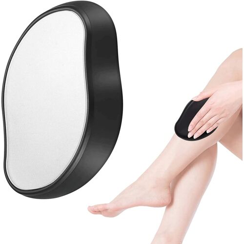 Crystal Épilateur Nano Rubby Sans Rasage, Gomme Pour Homme Et Femme Avec Effet Épilateur Pour Peau Lisse Sans Barbelures - Noir