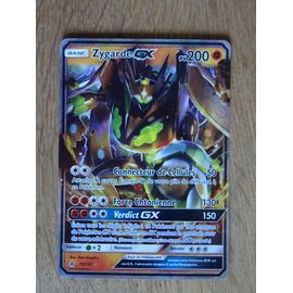 Carte Pokemon Zygarde Gx Brillante 200 Pv 73/131 Sl6 Soleil & Lune Lumière Interdite