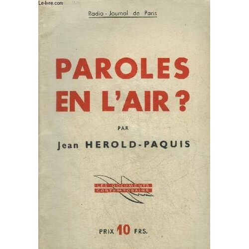 Paroles En L'Air