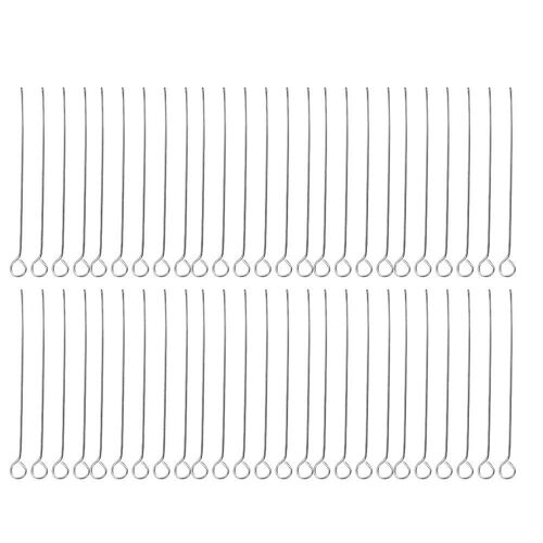 50 Pcs Inoculating Loop Lab Culture Bactérienne Microbiology Utilise Nichrome Needle Tip