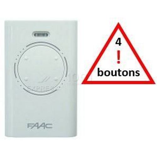 Télécommande FAAC XT4 433 SLH
