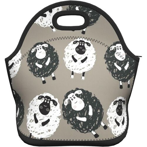 Indian Eye Fashion Sac de pique-nique hermétique pliable - Image de dessin animé mouton