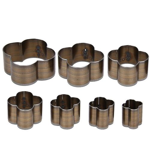 7pcs Cuir Die Cutter Haute Teneur En Carbone En Acier En Cuir De Coupe Moule Bricolage Moule De Poinçonnage À La Main