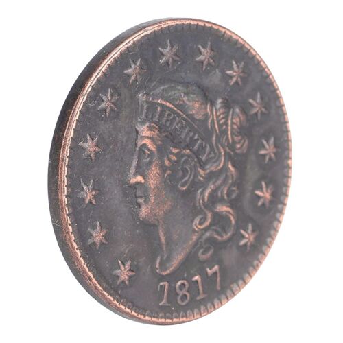 1817 États-Unis 1 cent Brass Vintage Collection Pièce commémorative