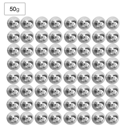 50g/Sac Placage Abs Perles Coloré Bricolage Bijoux Vêtements Accessoires Décor De Mariage (6mm Argent)