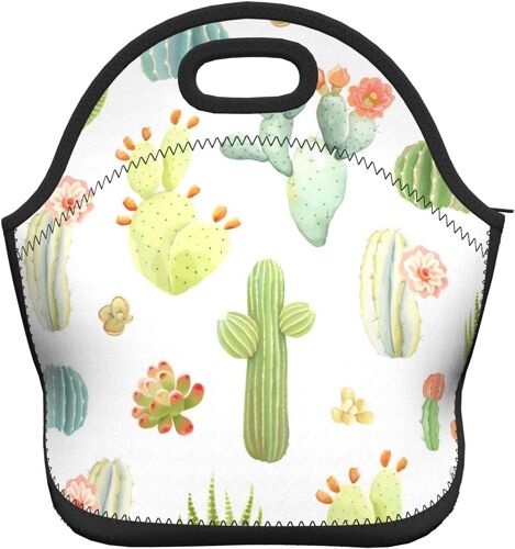 Dreams Sloth Sac fourre-tout pliable pour le déjeuner - Cactus et plantes grasses