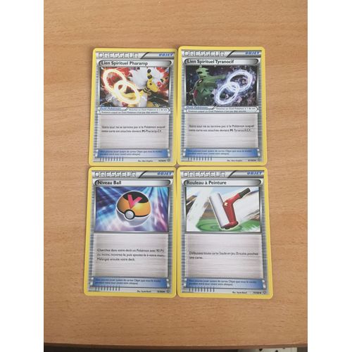 Lien Spirituel Pharamp + Lien Spirituel Tyranocif + Niveau Ball + Rouleau À Peinture (Pokemon)