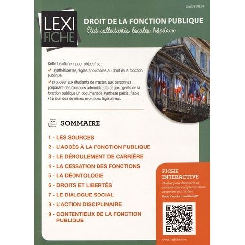Droit De La Fonction Publique - Etat, Collectivités Locales, Hôpitaux