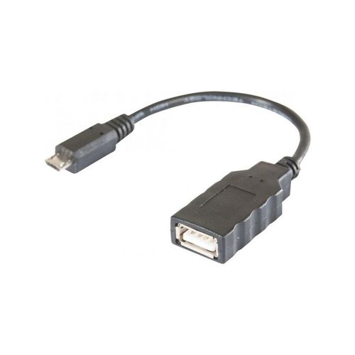 Câble OTG 15cm micro USB b mâle vers USB a femelle