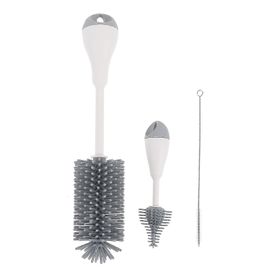 3pcs Brosses De Biberon À Longue Poignée Brosses De Nettoyage De Bouteille Coupe Brosses