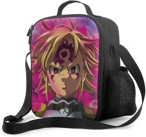 Seven Deadly Sins Meliodas Sac à déjeuner isotherme portable pour femmes et hommes, travail, voyage, bateau, pique-nique