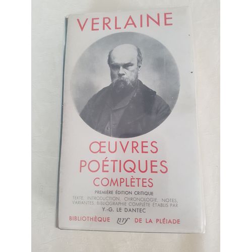 Verlaine La Pleiade Oeuvres Poetiques Completes