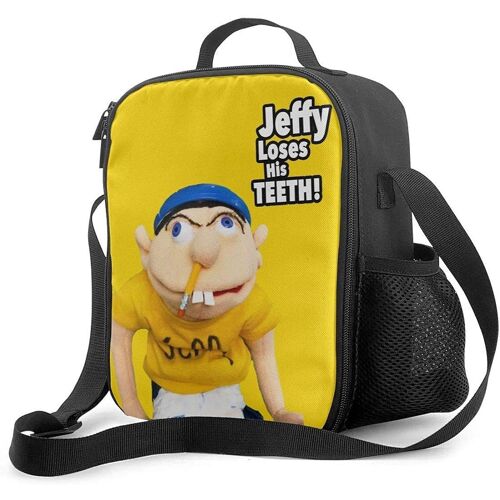 Sac à lunch isotherme portable SML_Jeffy Oxford Sac à lunch en tissu Fourre-tout Sac à main Boîte à lunch Récipient alimentaire Glacière Pochette chaude pour hommes, adultes, femmes, enfants