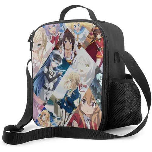 VIO-Let Ever-Gar-Den Boîte à lunch portable avec doublure isolée rembourrée Sac à lunch Refroidisseur thermique Réutilisable Stockage des aliments chauds avec étoile d'épaule pour adultes et enfants