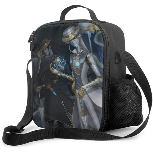 Frost Wu Chang Boîte à déjeuner portable avec doublure isolée rembourrée, sac à déjeuner isotherme réutilisable, stockage des aliments chauds avec étoile d'épaule pour adultes et enfants