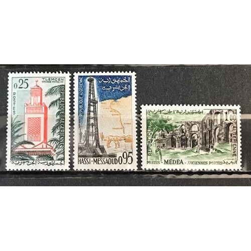 Lot De 3 Timbres Neufs** Algérie 1962