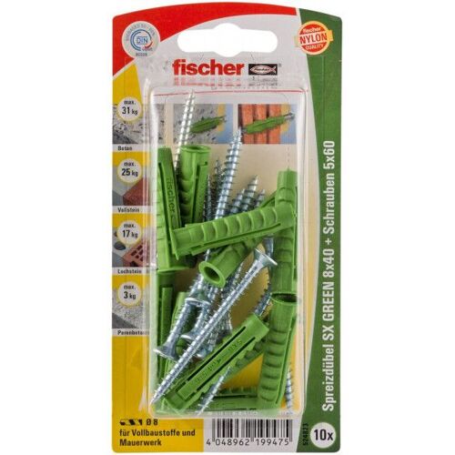 Fisc Dübel Sx Green 8x40 S K 10 | 524823
