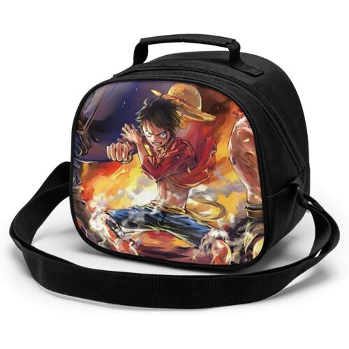 Anime One Piece Sac de repas pour enfants réutilisable, étanche et étanche, glacière portable, sac isotherme en polyester adapté aux enfants