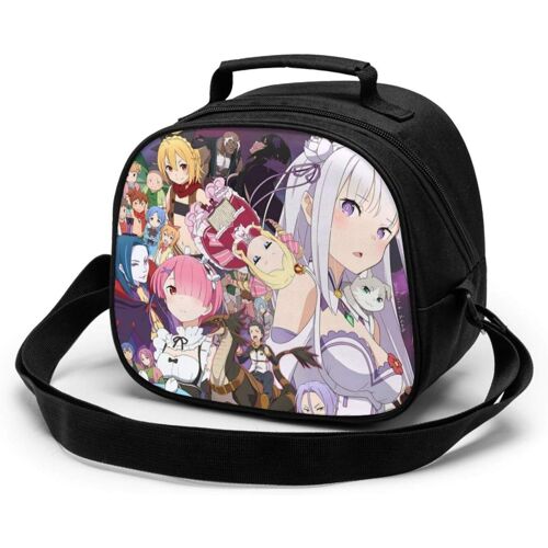 Re Zero Starting Life in Another World Rem Ram Sac de repas pour enfants réutilisable, étanche et étanche, glacière portable, sac isotherme thermique