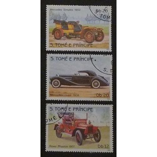 St Thomas Et Prince Oblitéré Lot De 3 Timbres De 1972