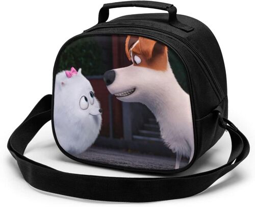 Secret Life Pets Sac de repas pour enfants réutilisable, étanche et résistant à la chaleur, sac à déjeuner isotherme portable, boîte à déjeuner isotherme pour étudiant travailleur