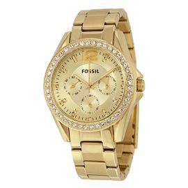 Fossil Montre Doré Multi-Cadrans Femmes Riley Es3203