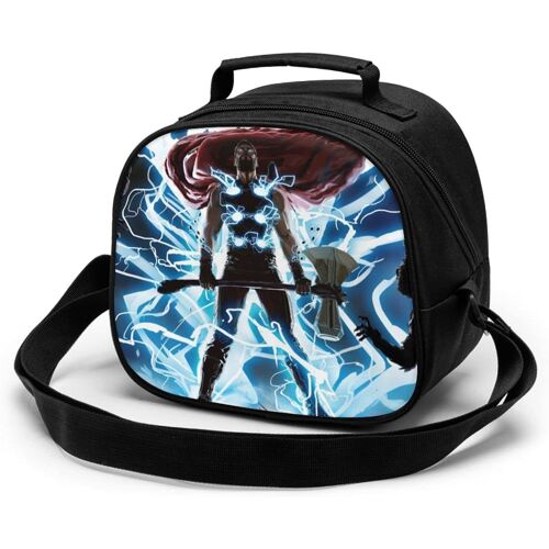 Thor Sac de repas pour enfants réutilisable, étanche et résistant à la chaleur, sac à déjeuner isotherme portable, boîte à déjeuner isotherme pour étudiant travailleur