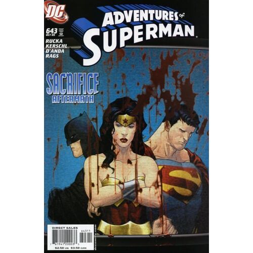 Adventures Of Superman # 643 ( First Print, V.O. 2005 ) ** Sacrifice Aftermath ( Wonder Woman & Batman )