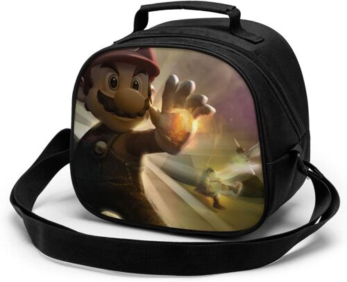 Mario Zelda Pikachu Kirby Sac de repas pour enfants réutilisable, étanche et préservant la chaleur, sac à déjeuner isotherme portable, boîte à déjeuner isotherme pour étudiant