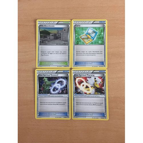 Ville Abandonnée + Carte + Lien Spirituel Pharamp + Lien Spirituel Tyranocif (Pokemon)