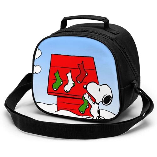 Snoopy Sac de repas pour enfants réutilisable, étanche et résistant à la chaleur, sac à déjeuner isotherme portable, boîte à déjeuner isotherme pour étudiant travailleur