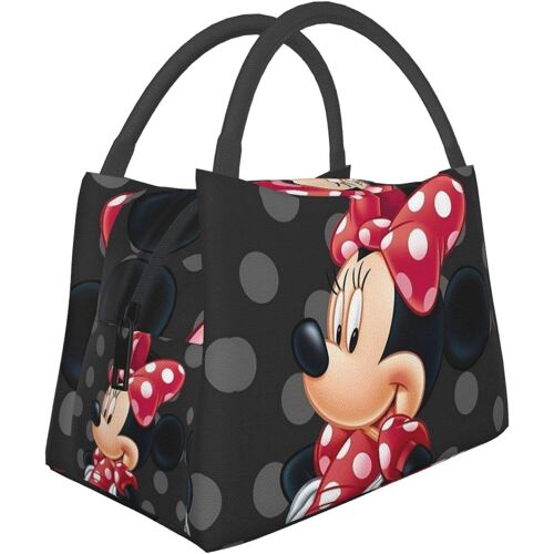 Sac à lunch isotherme portable Minnie Mouse, sac de pique-nique fourre-tout réutilisable, boîte à lunch, sac isolant portable, boîte isolée, pour le travail scolaire et le bureau