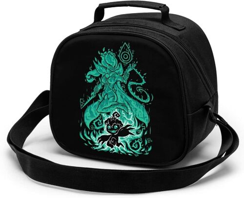 Digimon Palmon Evolution Sac de repas pour enfants Sac fourre-tout isotherme thermique pour garçons et filles Bento portable étanche réutilisable pour aliments chauds Boîte à déjeuner pour enfants