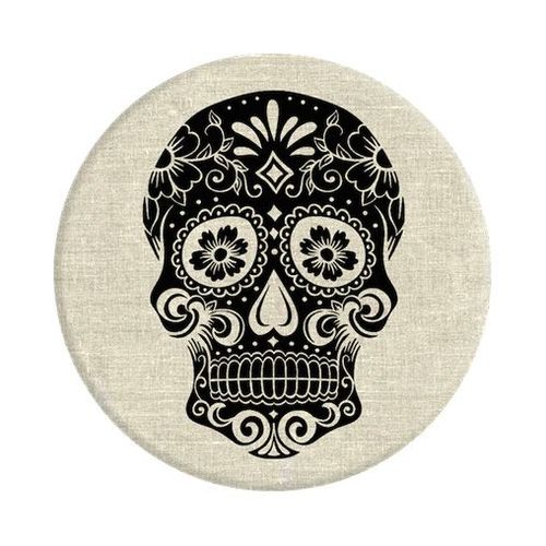 PopSockets Sugarskull on Linen FR Packaging sand