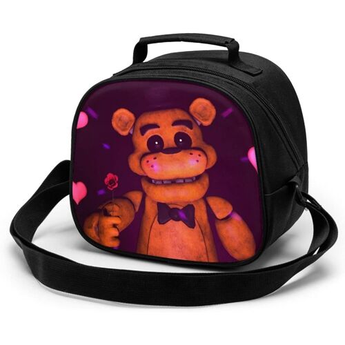 Afternoon of Teddy Bear Sac de repas pour enfants Sac fourre-tout isotherme thermique avec bandoulière Bento portable, boîte de rangement des aliments chauds, boîte à déjeuner pour enfants pour l'école