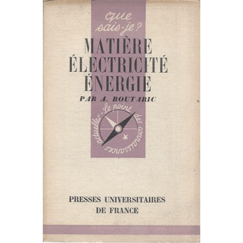 Matière Electricité Energie