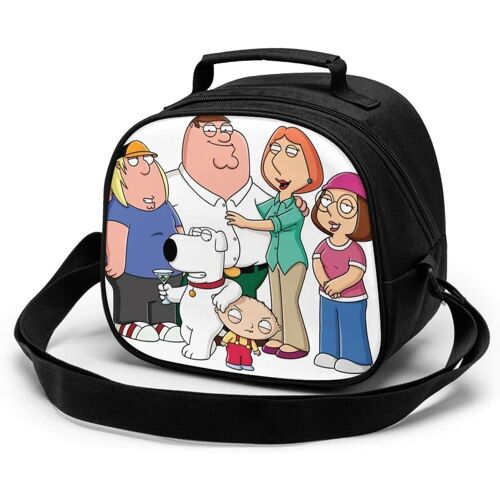 Home anime spoofs Sac de repas pour enfants Sac fourre-tout isotherme thermique avec bandoulière Bento portable, boîte de rangement des aliments chauds, boîte à déjeuner pour enfants pour l'école