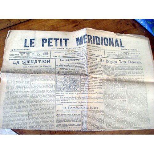 Le Petit Meridional N°14336 - Mercredi 14 Juillet 1915