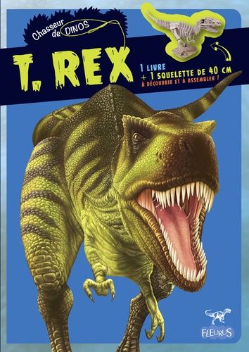 T.Rex - 1 Livre + 1 Squelette De 40 Cm À Assembler