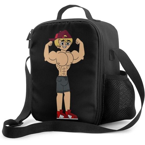Henry Danger Boîte à lunch avec doublure isolée rembourrée Sac à lunch Sac isotherme thermique Sac à lunch fourre-tout étanche à l'épaule portable pour adultes et enfants à l'école au bureau en plein air