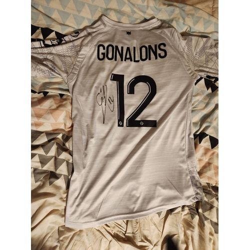 Maillot Clermont Foot Dédicacé Par Maxime Gonalons